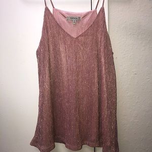 Rose gold tank top